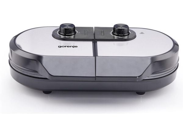 Gorenje WM1400SB, 2 vafler, Hjerte (form), Trekant, Sort, 18 cm, Aluminium, 0,7 m