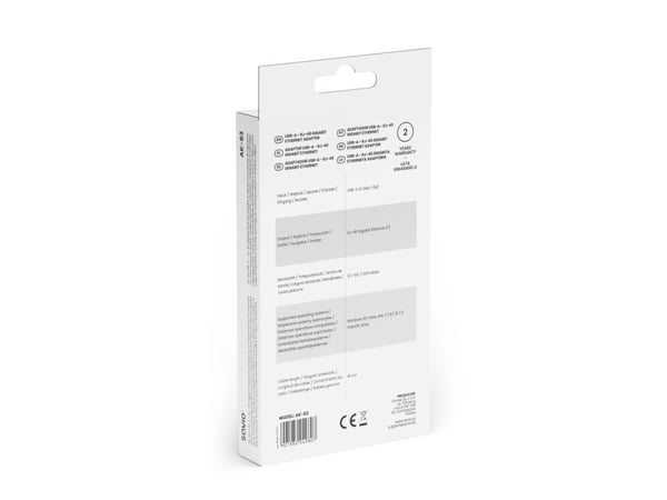 Savio AK-83, USB Type-A, RJ-45, Hankoppling, Svart, PC / Notebook / Tablet, Kina