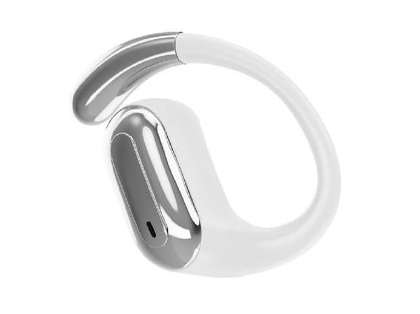 GMB Audio - True wireless-hodetelefoner med mikrofon - åpent øre - over-øret-montering - Bluetooth - hvit
