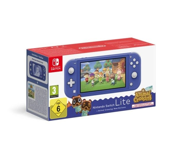 Nintendo Switch Animal Crossing, Nintendo Switch Lite, NVIDIA Custom Tegra, Blå, Analog / Digital, Home-knapp, Strömknapp, Knappar