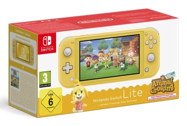 Nintendo Switch Lite Animal Crossing, Nintendo Switch Lite, NVIDIA Custom Tegra, Gul, Analog / Digital, Home-knapp, Strömknapp, Knappar