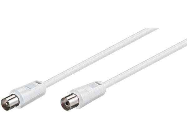 Tecline 5m IEC_169-2 M - IEC_169-2 F, 5 m, IEC_169-2, IEC_169-2, Hvit