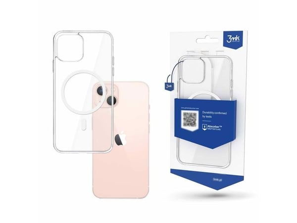 3Mk-etui for iPhone 14, MagSafe-kompatibel fra MagCase-serien - gjennomsiktig
