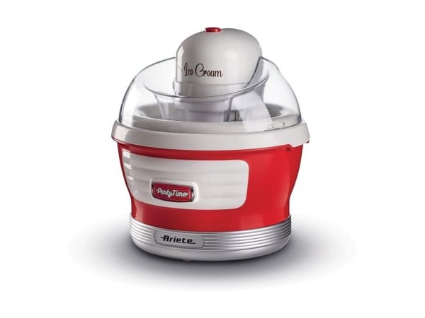 Ariete 0643/00, Perinteinen jäätelökone, 1,5 L, 1 kulhoa, Punainen, 30 min, 24 h