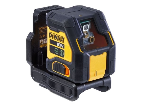 DeWALT DCLE34021N-XJ, 55 m, 0,3 mm/m, 100 m, Linjalaser, musta, Keltainen, Akku