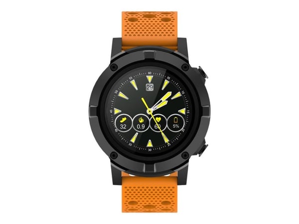 DENVER SW-660 - Svart - smartklokke med bånd - oransje - display 1.3" - Bluetooth