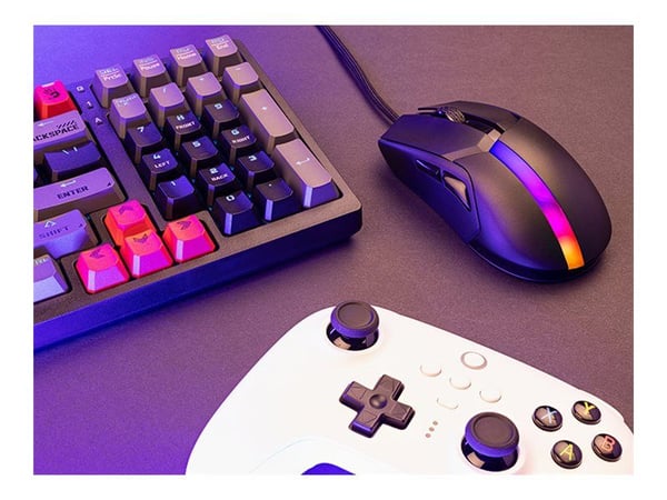 Tracer GameZone COOL RGB - Mus - høyrehendt - optisk - 7 knapper - kablet - USB - svart - hengeboks