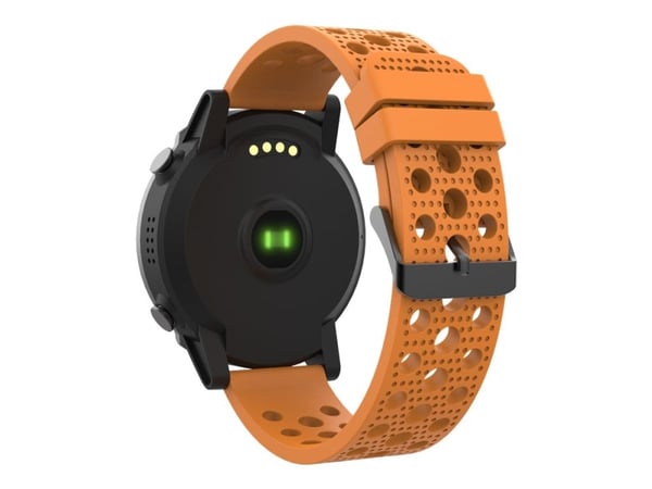 DENVER SW-660 - Svart - smartklokke med bånd - oransje - display 1.3" - Bluetooth