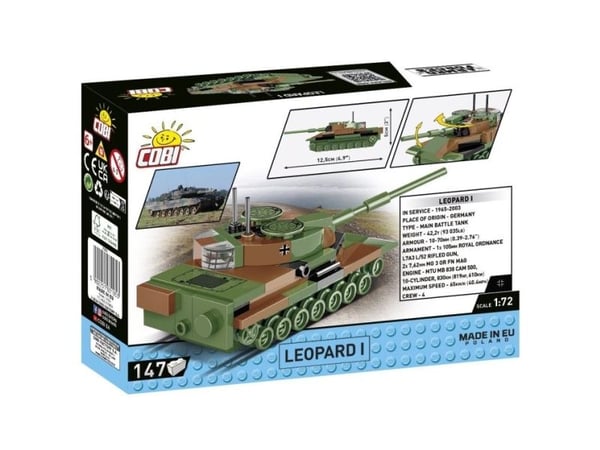 COBI Leopard I, Byggsats, 6 År, 147 styck