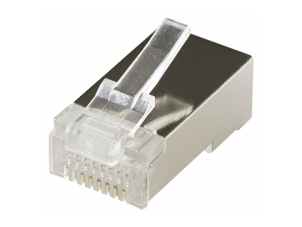 MicroConnect - Nettverkkontakt - RJ-45 (hann) - FTP - CAT 6 - modulær - aluminium (en pakke 100)