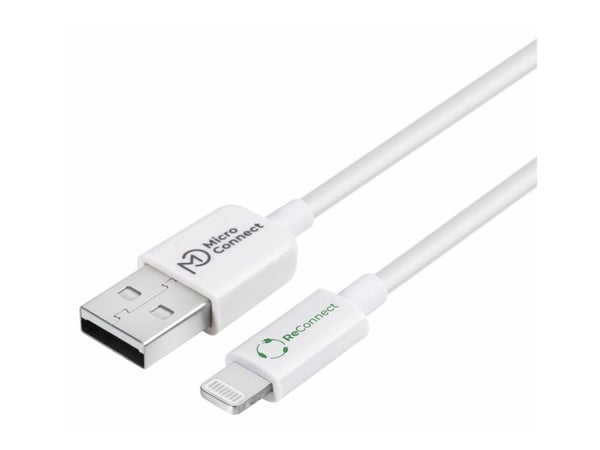 MicroConnect ReConnect - Lightning-kabel - USB hann til Lightning hann - 2 m - hvit
