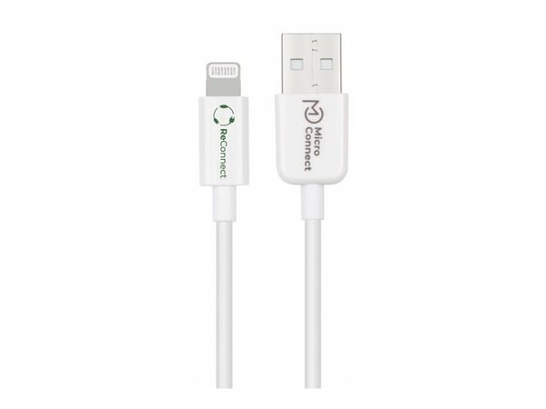 Microconnect ECO-LIGHTNING2, 2 m, Lightning, USB A, Uros, Uros, Valkoinen
