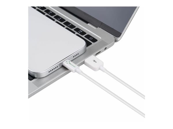 Microconnect ECO-LIGHTNING2, 2 m, Lightning, USB A, Uros, Uros, Valkoinen