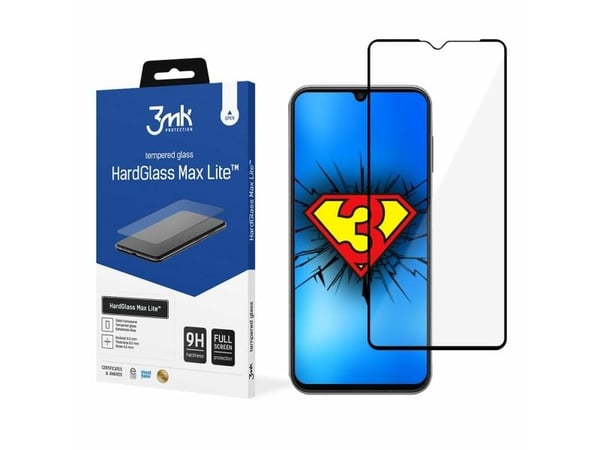 LCD beskyttelsesglass 3mk Hard Glass Max Lite Samsung A145 A14 4G/A146 A14 5G svart