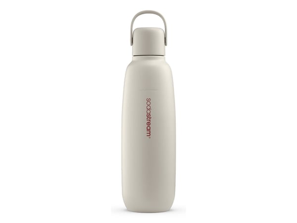 SodaStream Fizz & Go, kullsyreflaske, Sand, Rustfritt stål, 900 ml, 0,745 L, 0,9 L
