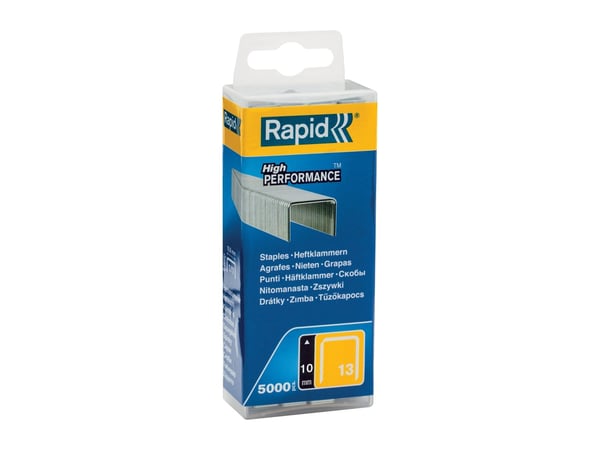 Rapid 40303081, Niittipakkaus, 1 cm, 5000 niitit, Kiinnitys, Metallinen, R13, R33, R83, ALU610, ALU913