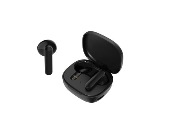 Streetz T160 TWS earphones, black, Trådløs, 20 - 20000 Hz, Samtaler/musikk, 37 g, Hodesett, Svart