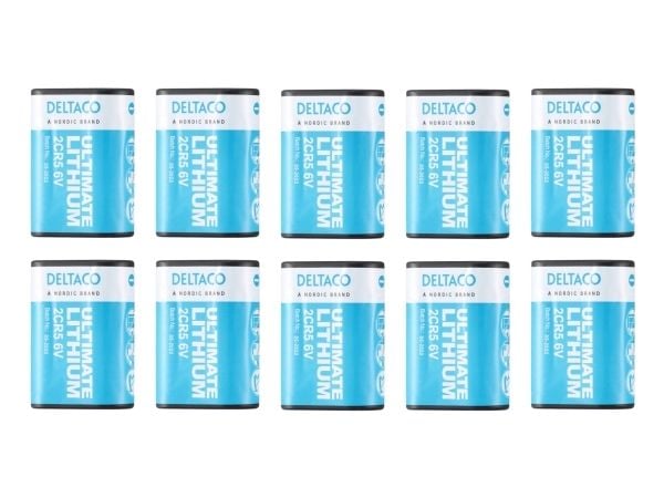 DELTACO Ultimate - Batteri 10 x 2CR5 - Li - blå