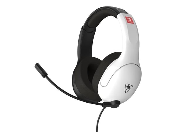 Turtle Beach Airlite Fit, Koblet med ledninger (ikke trådløs), 20 - 20000 Hz, Spilling, 228 g, Hodesett, Svart, Hvit