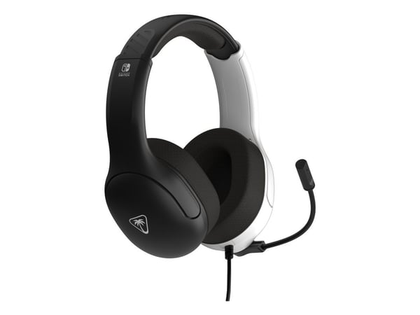 Turtle Beach Airlite Fit, Koblet med ledninger (ikke trådløs), 20 - 20000 Hz, Spilling, 228 g, Hodesett, Svart, Hvit
