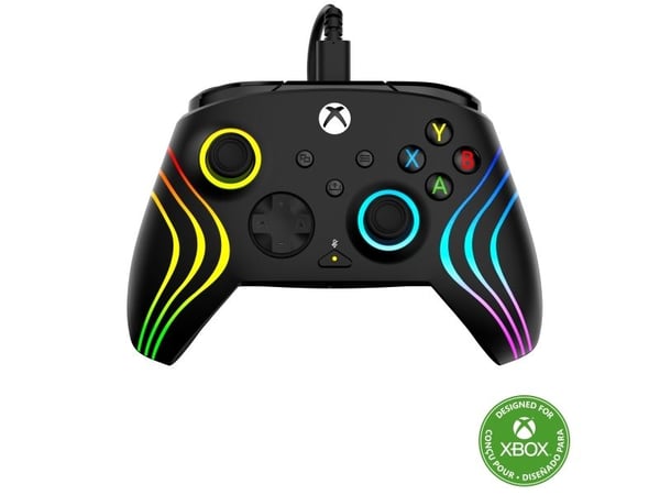 Turtle Beach Afterglow Wave, Spelplatta, PC, Xbox, Xbox One, Xbox Series S, Xbox Series X, D-pad, Alternativ-knapp, Multifärg, Kabel, USB