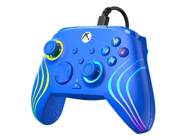 Turtle Beach Afterglow Wave, Gamepad, PC, Xbox, Xbox One, Xbox Series S, Xbox Series X, D-pute, Alternativer-knapp, Flerfarget, Koblet med ledninge...