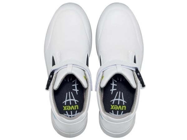 Uvex 67312, Unisex, Voksen, Vernesko, Hvit, ESD, FO, S1, Spenne, Hekte og malje