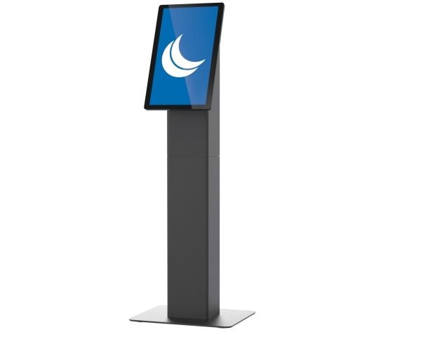 Ergonomic Solutions SpacePole Kiosk SPK400-17, Kiosksett, Svart, Metall, 75 x 75 mm, 100 x 100 mm, Universell