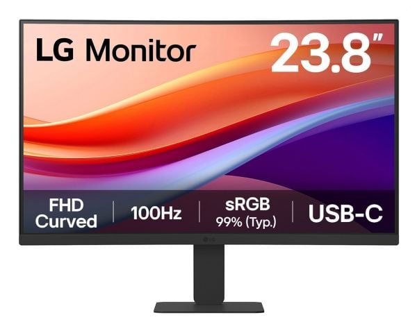 LG 24U421A-B, 60,5 cm (23.8"), 1920 x 1080 piksler, Full HD, LED, 5 ms, Svart
