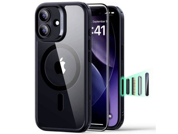 ESR-skal till Apple iPhone 17 svart, transparent 1A88900201