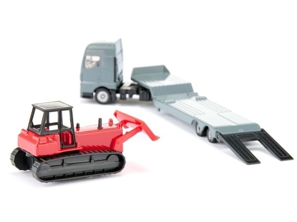 Siku MAN-lastbil med bulldozer