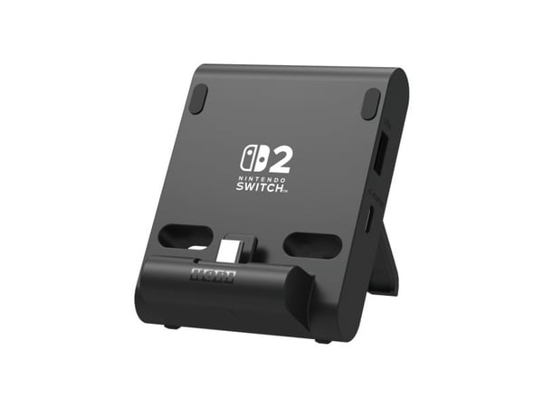 Hori Dual USB PlayStand, Ladesystem, Nintendo Switch 2, Svart, Koblet med ledninger (ikke trådløs), 71,5 mm, 32 mm