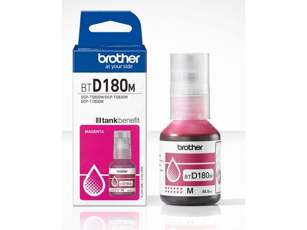 Brother BTD180M, Alkuperäinen, Magenta, Brother, DCP-T580DW, DCP-T583DW, DCP-T780DW, 5000 sivua, 1 kpl