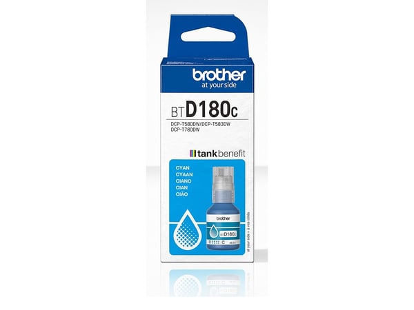 Brother BTD180C, Original, Blå, Brother, DCP-T580DW, DCP-T583DW, DCP-T780DW, 5000 Sider, 1 stk
