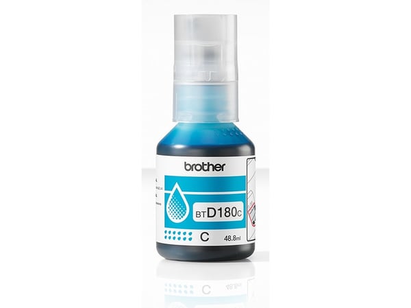 Brother BTD180C - Cyan - original - påfyllnadsbläck - för Brother DCP-T580DW
