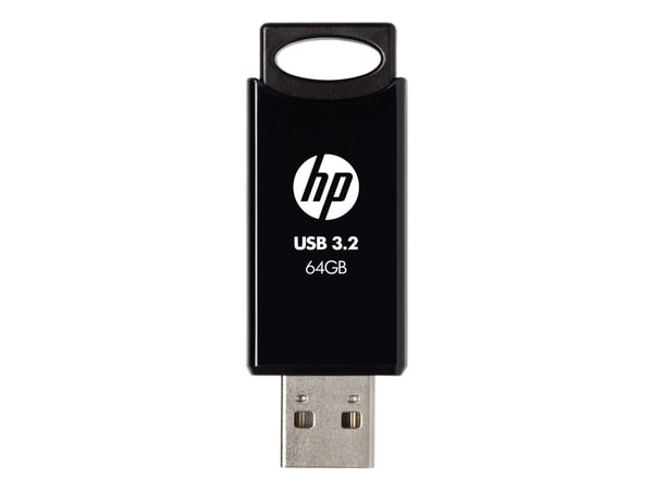 HP 712w, 64 GB, USB A-tyyppi, 3.2 Gen 1 (3.1 Gen 1), 120 MB/s, Liuku, musta