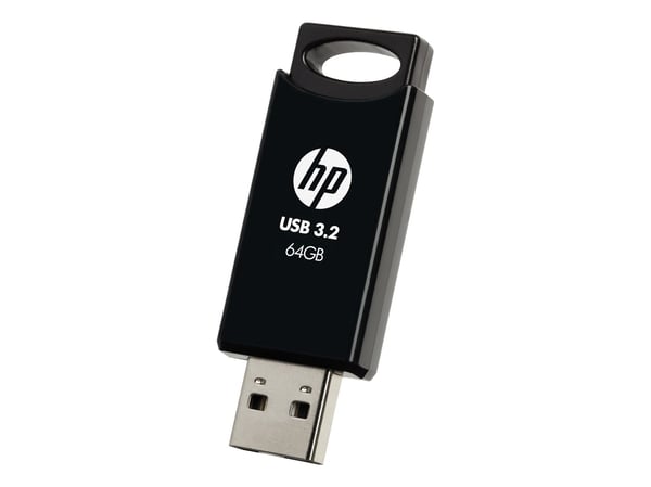 HP 712w, 64 GB, USB A-tyyppi, 3.2 Gen 1 (3.1 Gen 1), 120 MB/s, Liuku, musta