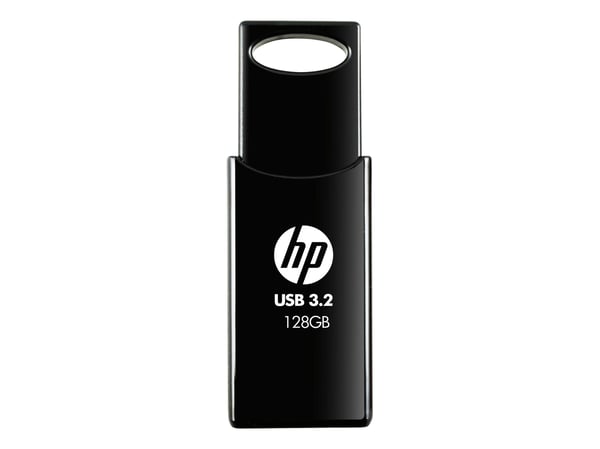 HP 712w, 128 GB, USB A-tyyppi, 3.2 Gen 1 (3.1 Gen 1), 120 MB/s, Liuku, musta