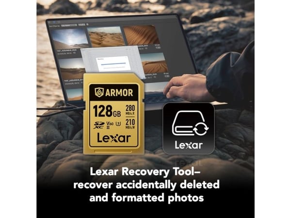 Lexar minnekort SDXC 128GB Armor Gold UHS-II U3