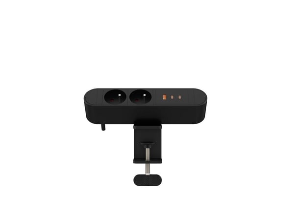 MicroConnect - Effektband (clamp-mountable) - 5 / 9 / 12 / 15 / 20.3 V - 67 Watt - ingång: Typ E - utgångskontakter: 5 (2 x CEE 7/7, USB, 2 x USB-C...