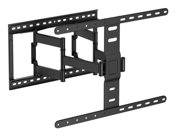 DELTACO Office - Monteringssett (veggmontering) - for flatpanel - ultra-slim, full motion, tilt, 60 kg - svart - skjermstørrelse: 43"-90"