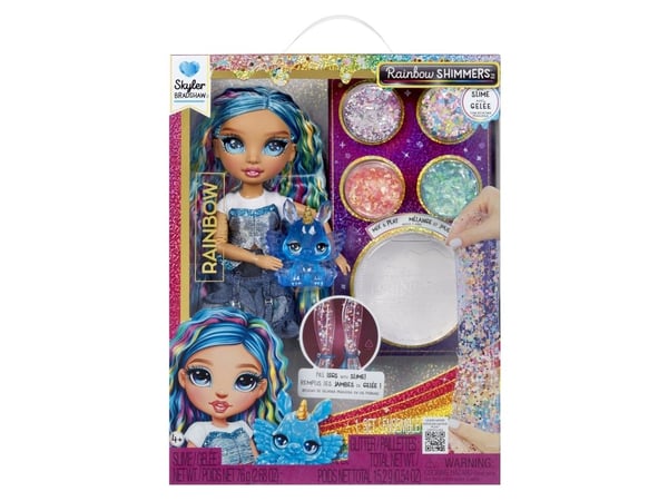 Rainbow High Rainbow Shimmers with Slime Fashion Doll - Skyler (blue), Motedukke, Hunkjønn, 4 år, Gutt/Jente, 280 mm, Flerfarget