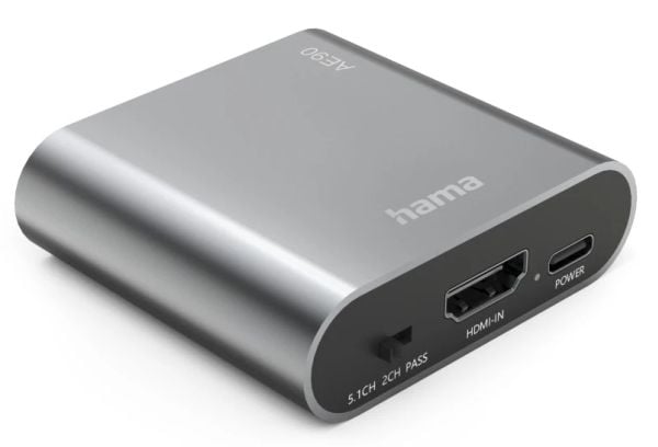 Hama 00205100, Sølv, HDMI, 3.5 mm, Hunkjønn, Hunkjønn, 58 mm