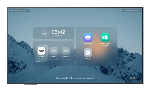 Yealink MeetingBoard - 75" Diagonalklasse LED-bakgrunnsbelyst LCD-skjerm - handelsbruk - 4K UHD (2160p) 3840 x 2160