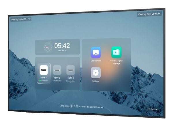 Yealink MeetingBoard - 75" Diagonalklasse LED-bakgrunnsbelyst LCD-skjerm - handelsbruk - 4K UHD (2160p) 3840 x 2160