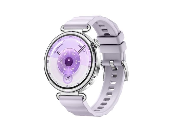 Huawei Watch GT 6 - 41 mm - rustfritt stål - smartklokke med stropp - fluorelastomer - lilla - håndleddstørrelse: 120-180 mm - display 1.32" - Blue...