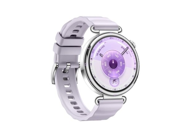 Huawei Watch GT 6 - 41 mm - rustfritt stål - smartklokke med stropp - fluorelastomer - lilla - håndleddstørrelse: 120-180 mm - display 1.32" - Blue...