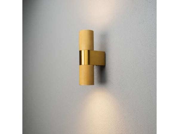 Konstsmide Temi, Utendørs veggbelysning, Gull, Aluminium, IP54, Fasade, I