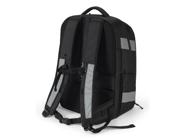 DICOTA Reflective - Reppu - 600D RPET, premium termoplastinen polyuretaani (TPU) - musta