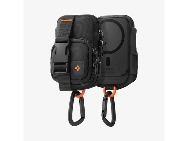 Spigen Snap Zip (MagFit), Fodral, Varje varumärke, Svart